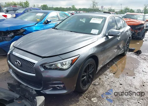 2016 Infiniti Q50 3.0T Premium z USA, uszkodzony, nr VIN JN1EV7AP1GM302334